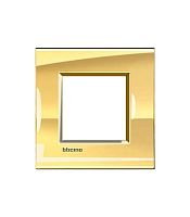 Рамка прямоугольная Legrand BTicino LivingLight 2 мод Золото  картинка